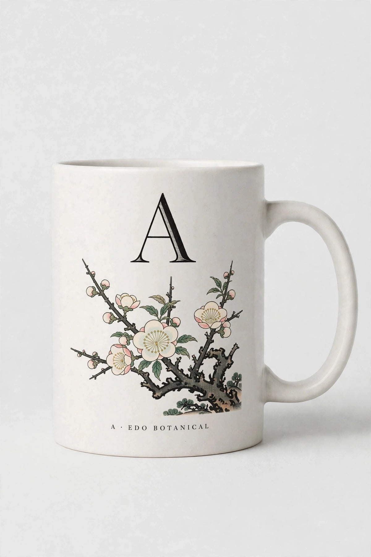 Letter A Mug · Edo Botanical (江户花卉)