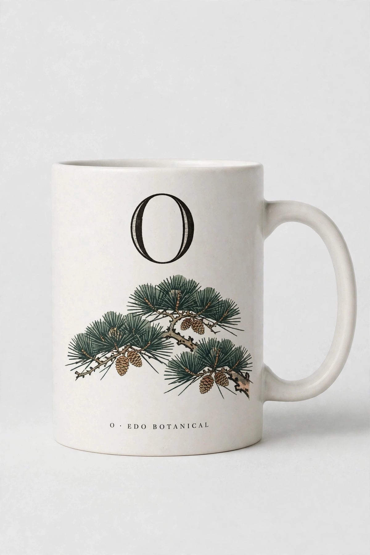 Letter O Mug · Edo Botanical (江户花卉)