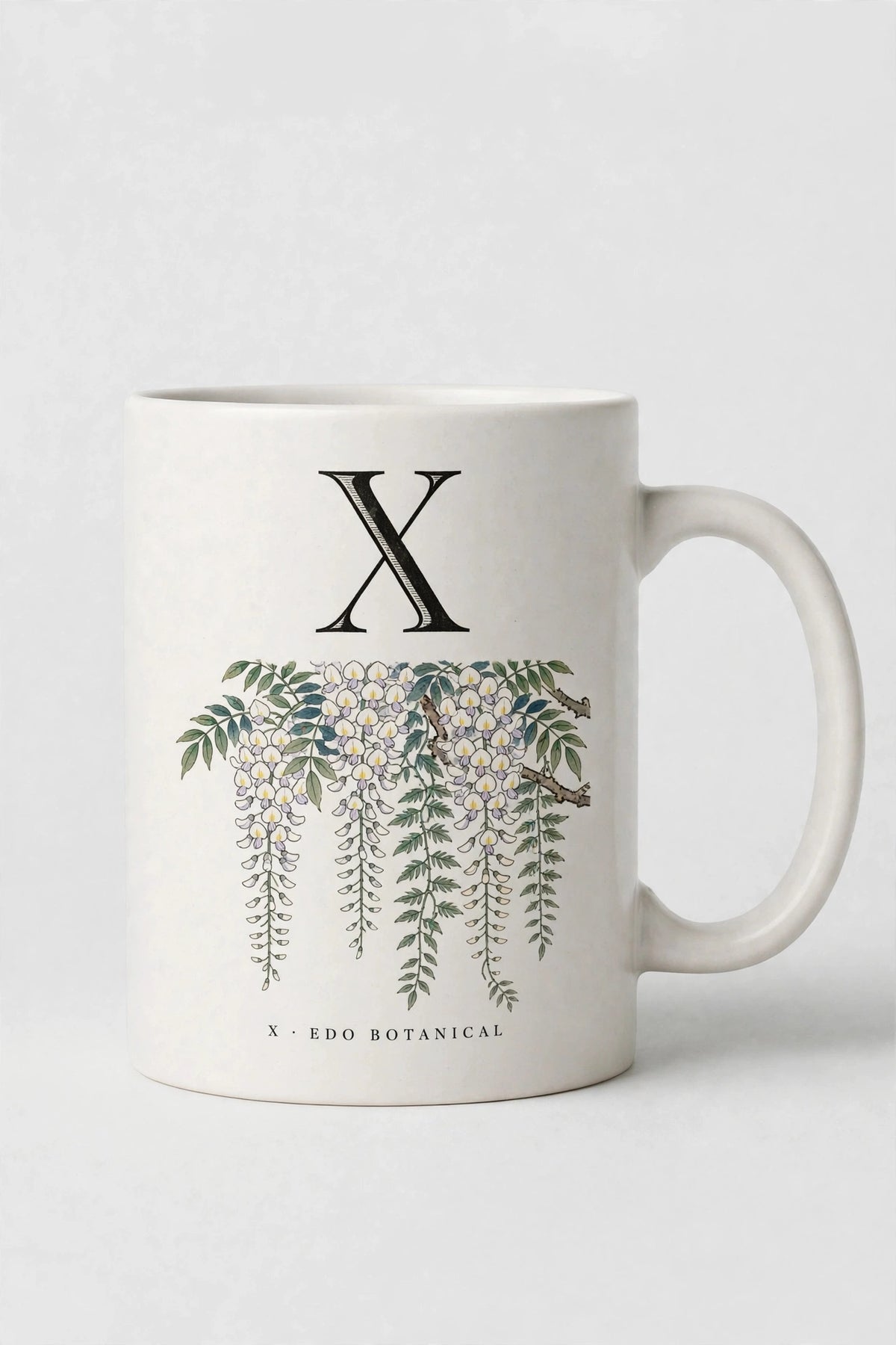 Letter X Mug · Edo Botanical (江户花卉)