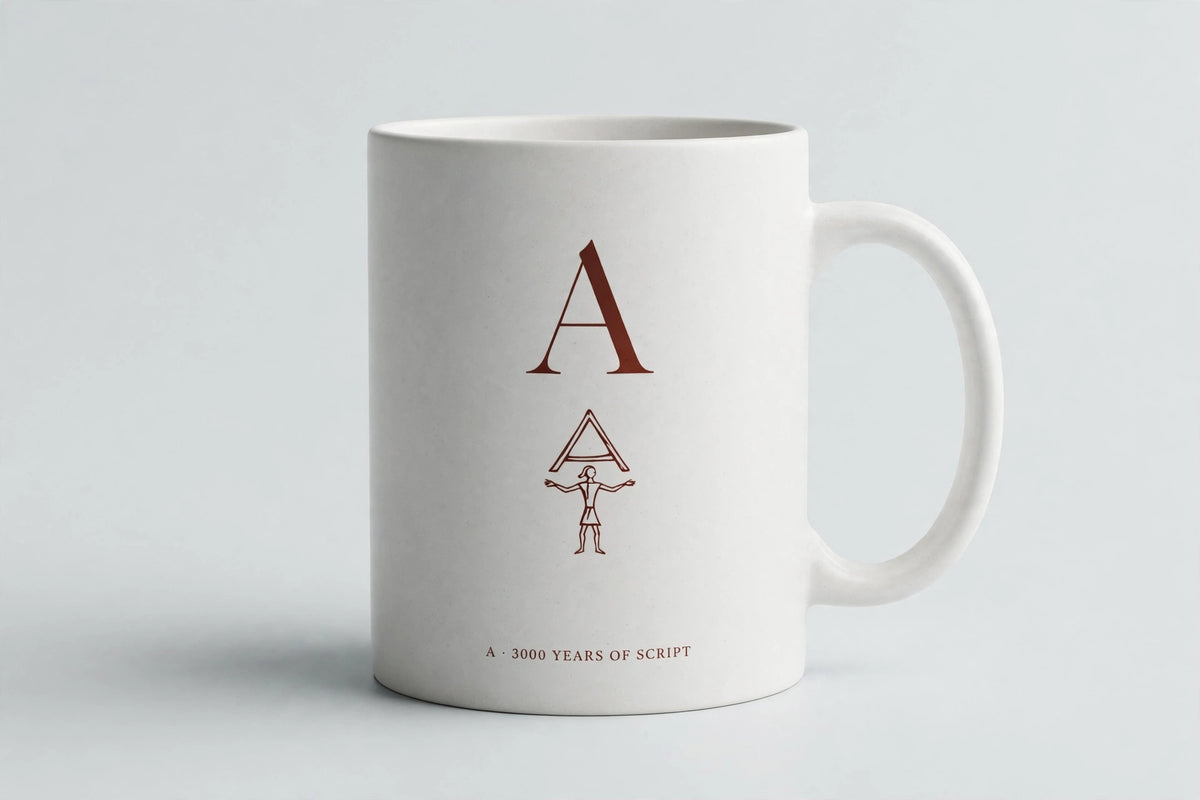 Letter A Mug · Oracle Bone Script (甲骨文)