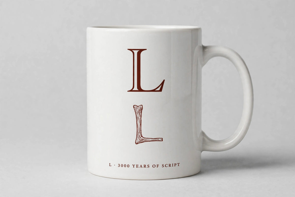 Letter L Mug · Oracle Bone Script (甲骨文)