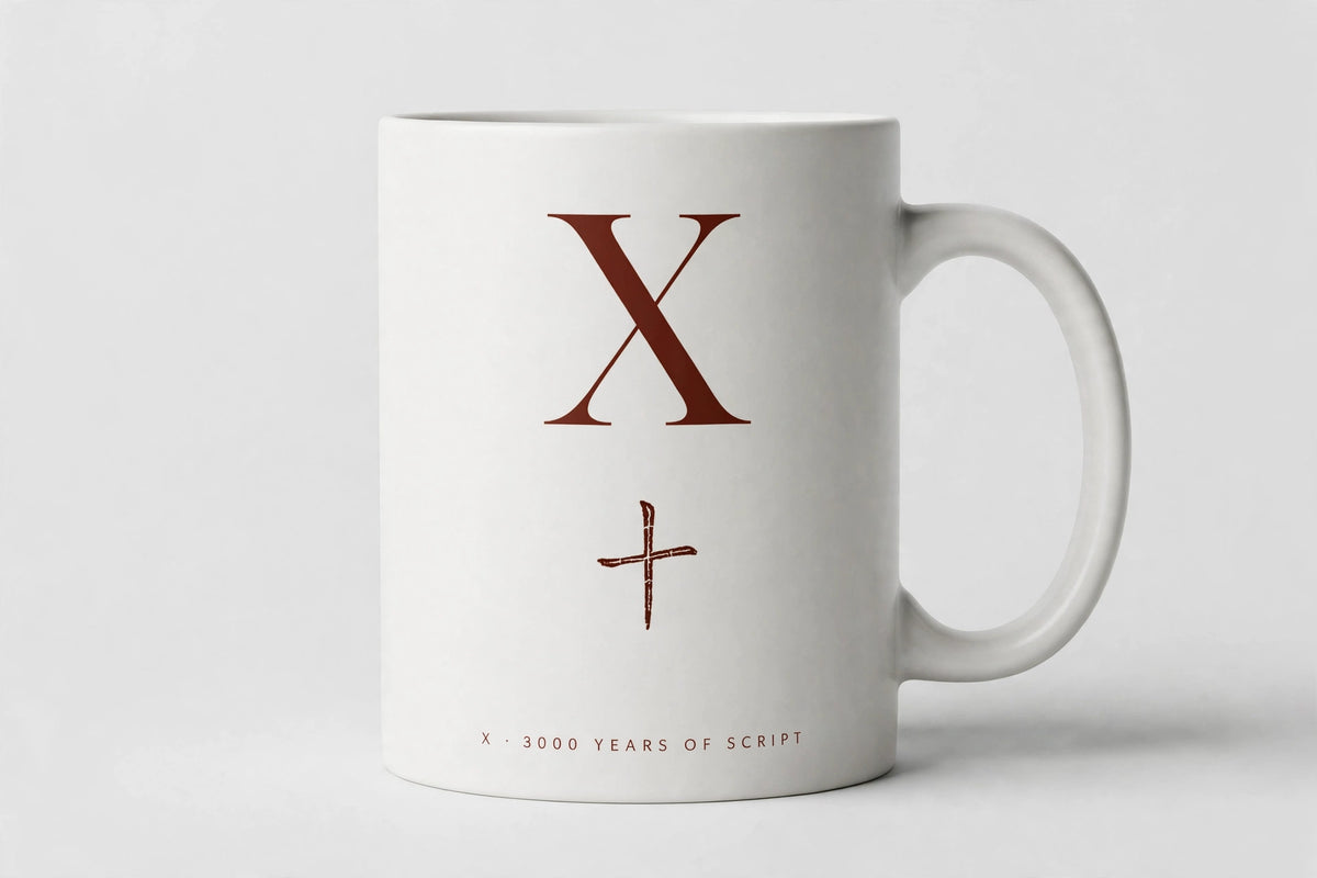 Letter X Mug · Oracle Bone Script (甲骨文)