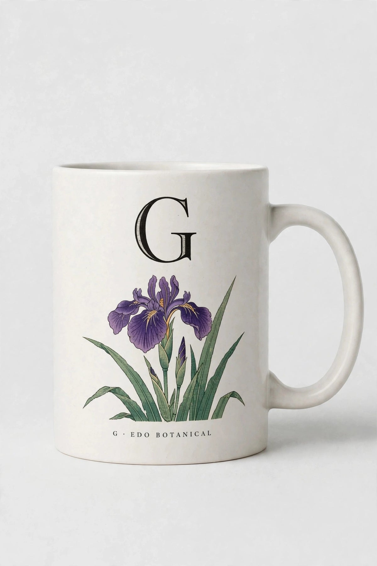 Letter G Mug · Edo Botanical (江户花卉)