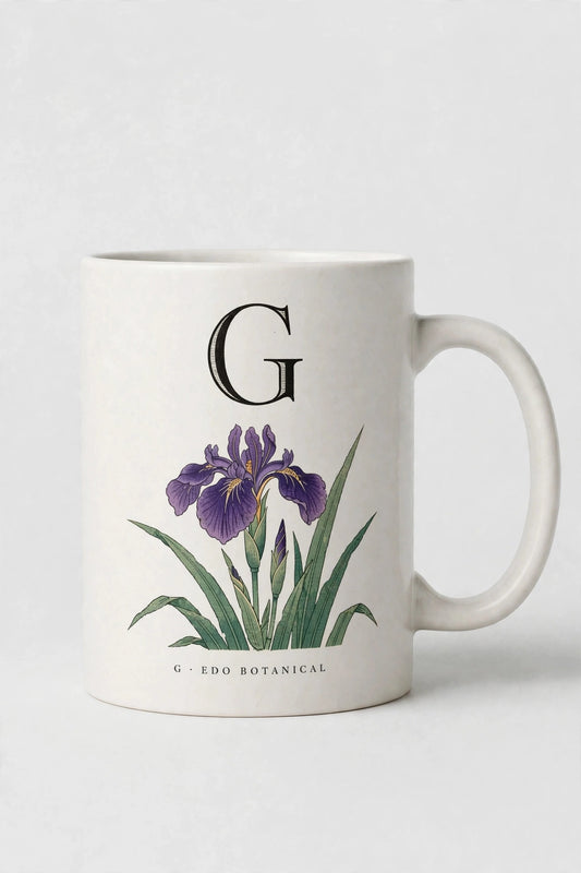 Letter G Mug · Edo Botanical (江户花卉)