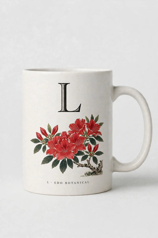 Letter L Mug · Edo Botanical (江户花卉)