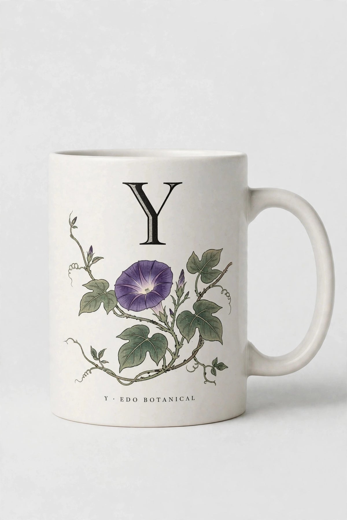 Letter Y Mug · Edo Botanical (江户花卉)
