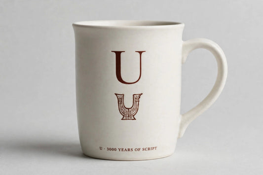 Letter U Mug · Oracle Bone Script (甲骨文)