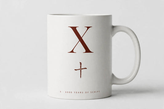 Letter X Mug · Oracle Bone Script (甲骨文)